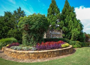 The Asheton Lakes entry monument by Cothran Homes