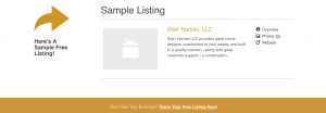 A sample listing by CustomBuilders